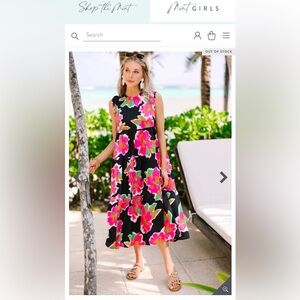 Umgee NWT Vibrant Floral Maxi Dress